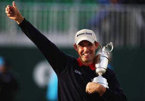 Padraig Harrington Giving A Thumbs Up Wallpaper