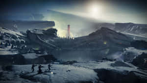 Pain And Glory In The Ultimate Sci-fi Shooter Wallpaper