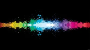 Paint Splatter Aesthetic Line Wallpaper