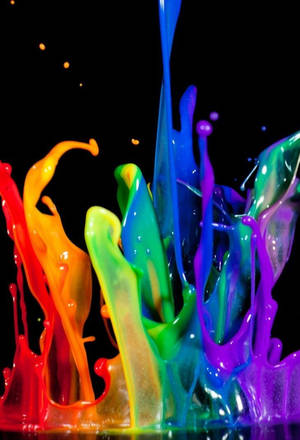 Paint Splatter Colorful Iphone 5s Wallpaper
