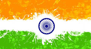 Paint Splatter Indian Flag 4k Wallpaper