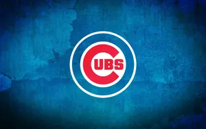 Painted Background Chicago Cubs Logo Wallpaper