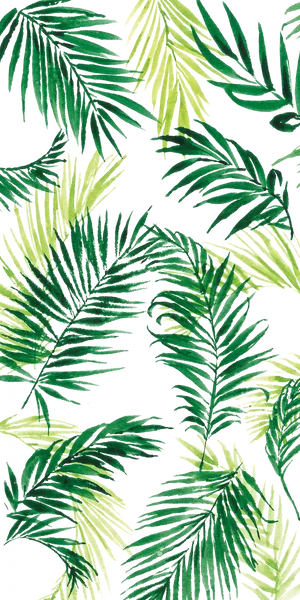 Painted Thin Leaves Aesthetic Wallpaper