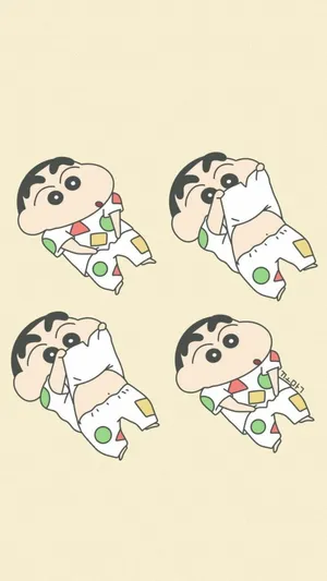 Pajamas Shinchan Aesthetic Wallpaper