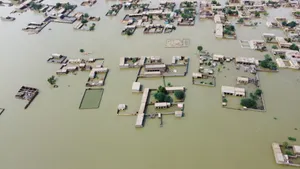Pakistan Flood Drone Shot 2022 Wallpaper