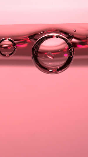 Pale Pink Water Bubbles Abstract Wallpaper