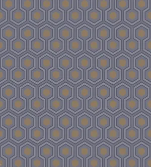 Pale Yellow And Purple Hexagon Wallpaper