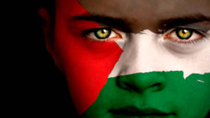 Palestine Flag Face Paint Wallpaper