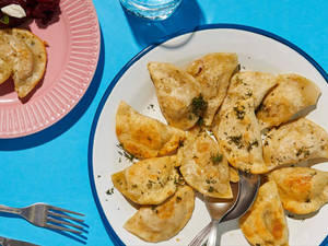 Pan Fried Pierogi Wallpaper