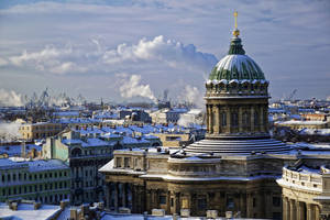 Panorama View In St. Petersburg Wallpaper