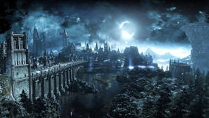 Panoramic Irithyll In Boreal Valley Dark Souls 3 Wallpaper