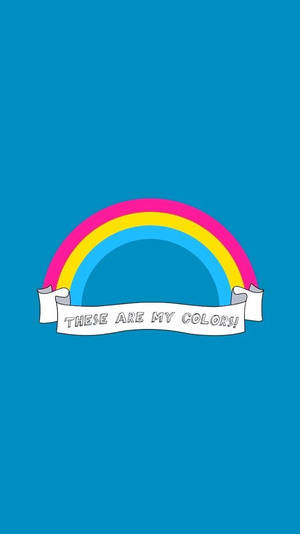 Pansexual Colors Rainbow Wallpaper