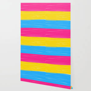 Pansexual Stripes Marker Texture Wallpaper