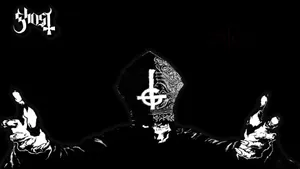 Papa Nihil Bowing Ghost Band Wallpaper