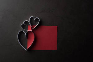 Papers Love Black And White And Red Wallpaper