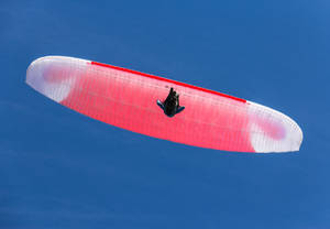 Paragliding In Worm's Eye View Wallpaper