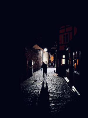 Paranormal Dark Street Shadow Wallpaper