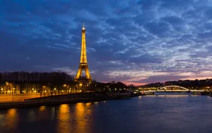 Paris At Night Cityscape Wallpaper