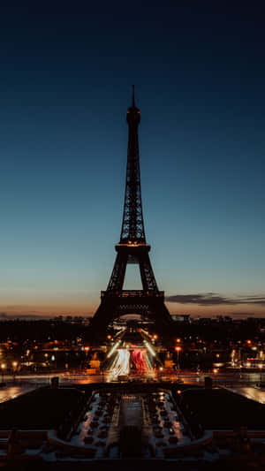 Paris At Night Sky Wallpaper