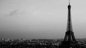 Paris Eiffel Tower Black And White Wallpaper