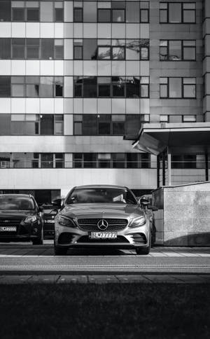 Parked Mercedes Benz E Class Wallpaper