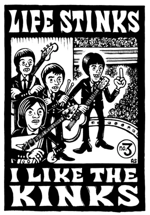 Passionate Kinks Fan Displaying Poster Wallpaper