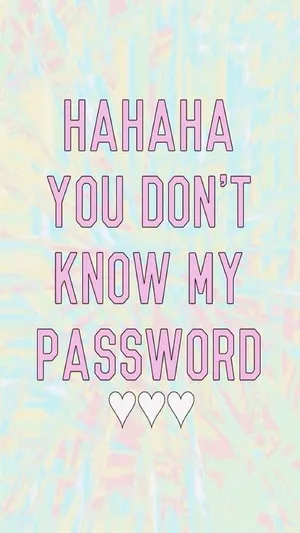 Password Privacy Tease Graphic Wallpaper