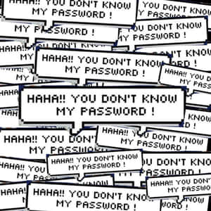 Password Security Comic Bubbles Wallpaper