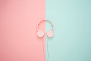 Pastel Aesthetic Headphones Wallpaper