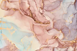 Pastel And Gold Marble Desktop Wallpaper