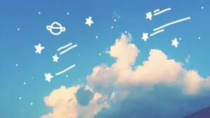 Pastel Blue Aesthetic Sky Desktop Wallpaper