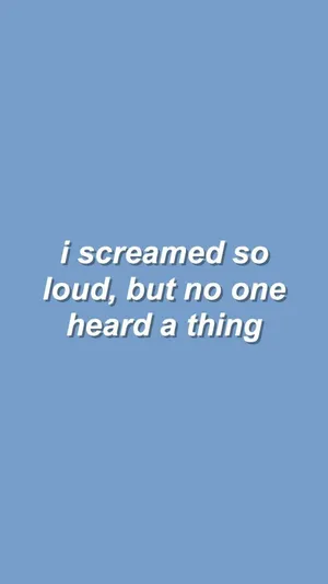 Pastel Blue Aesthetic Words Wallpaper