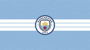 Pastel Blue Manchester City Logo Wallpaper