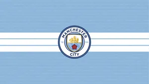 Pastel Blue Manchester City Logo Wallpaper