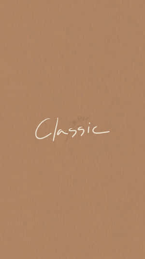 Pastel Brown Classic Wallpaper