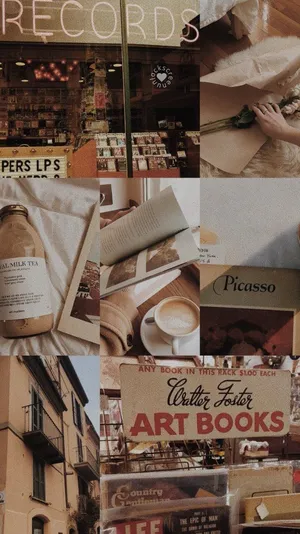 Pastel Brown Places Wallpaper