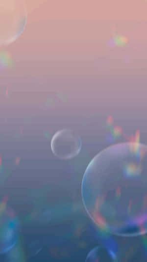Pastel Colored Bubbles Background Wallpaper