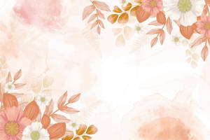 Pastel Colored Flower Design Arrangement Wallpaper