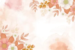 Pastel Colored Flower Design Arrangement Wallpaper