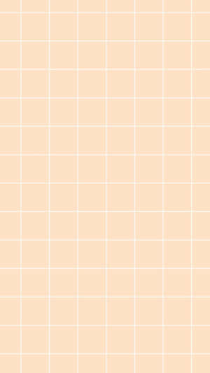 Pastel Peach Aesthetic White Tile Wallpaper