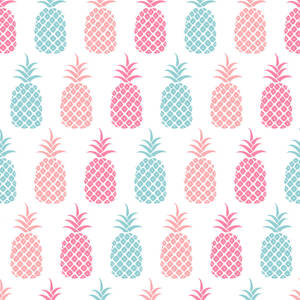 Pastel Pineapple Pattern Wallpaper