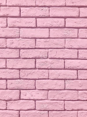 Pastel Pink Brick Background Wallpaper