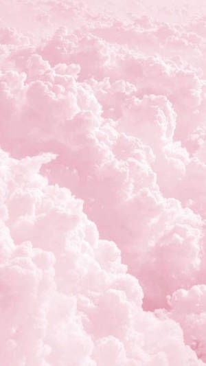 Pastel Pink Clouds Background Wallpaper