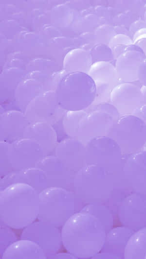 Pastel Purple Iphone Balloons Wallpaper