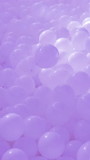 Pastel Purple Iphone Balloons Wallpaper