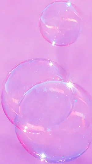 Pastel Purple Iphone Bubbles Wallpaper