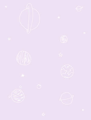 Pastel Purple Tumblr Planet Wallpaper