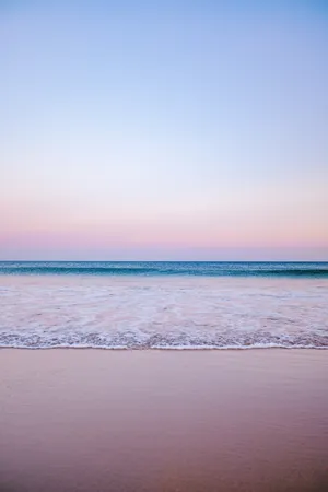Pastel Sky Beach Iphone Wallpaper