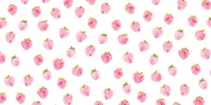 Pastel Strawberry Seamless Artwork Wallpaper