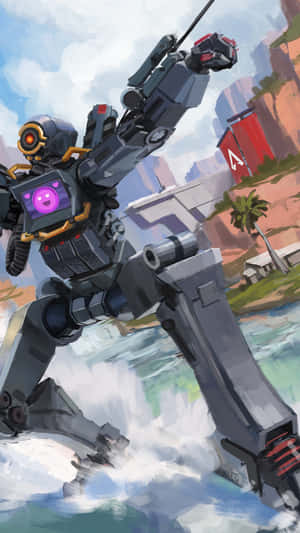 Pathfinder, The Adventurer Robot Of Apex Legends Wallpaper